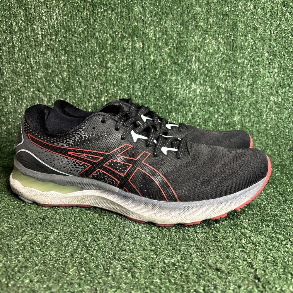 ASICS Gel Nimbus 23 Mens Size 10 Black Athletic Running Shoes Sneakers EUC